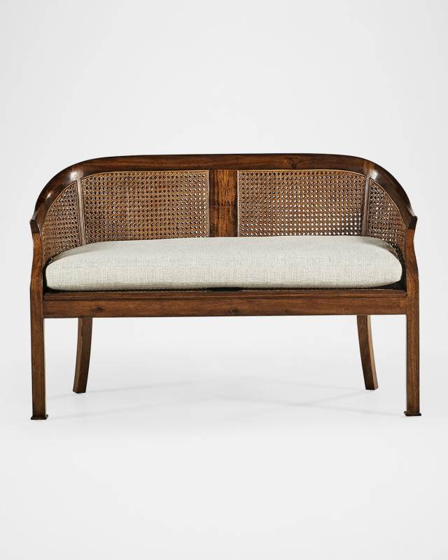 Walnut Salon Settee